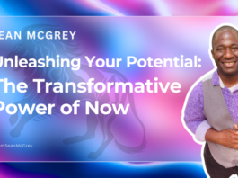 A promotional image for a transformational coaching event by Lisa McGrey.